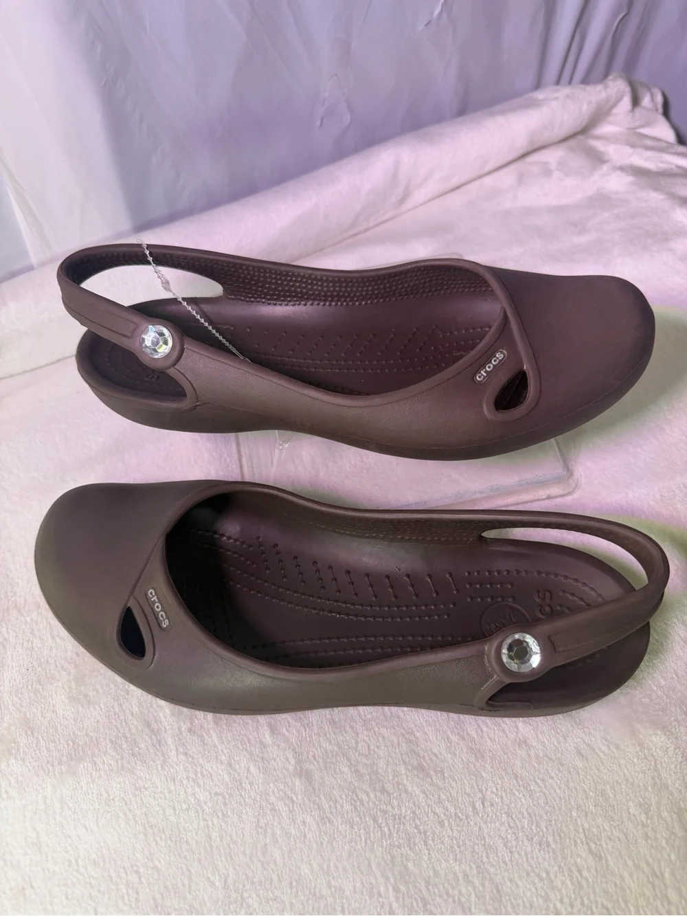 CROCS Women’s Dark Brown Slingback Ballet Flats